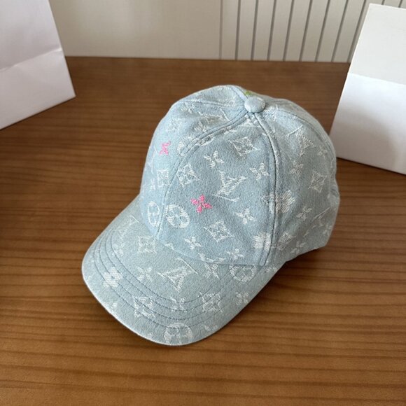 Louis Vuitton Blue Denim Baseball Cap - Picture 1 of 8